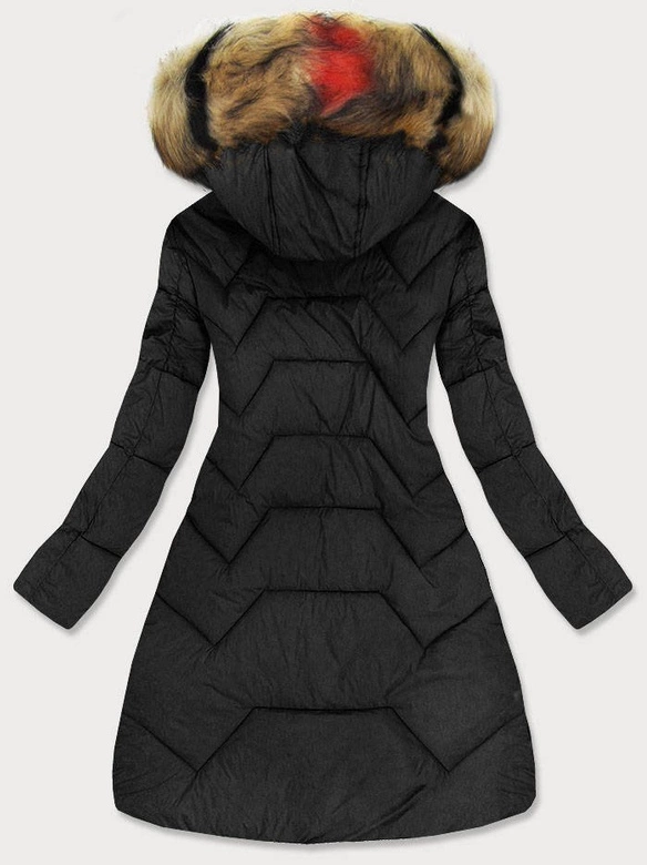PIKOWANA KURTKA DAMSKA CZARNA (2013-2BIG)