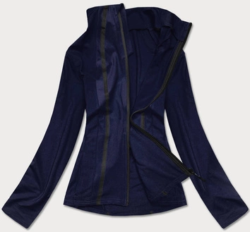 Bluza damska z niską stójką granatowa (hh020-04)