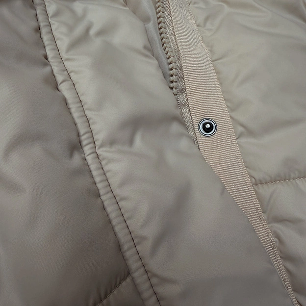 Krótka kurtka damska z kapturem J Style beżowa (16M9237-62)