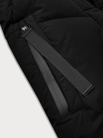 Zimowa kurtka damska do kolan J Style czarna (5M3232-392)