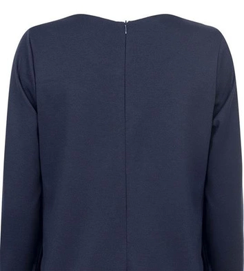 PROSTA SUKIENKA Z ZAMKIEM GRANATOWA (S36)