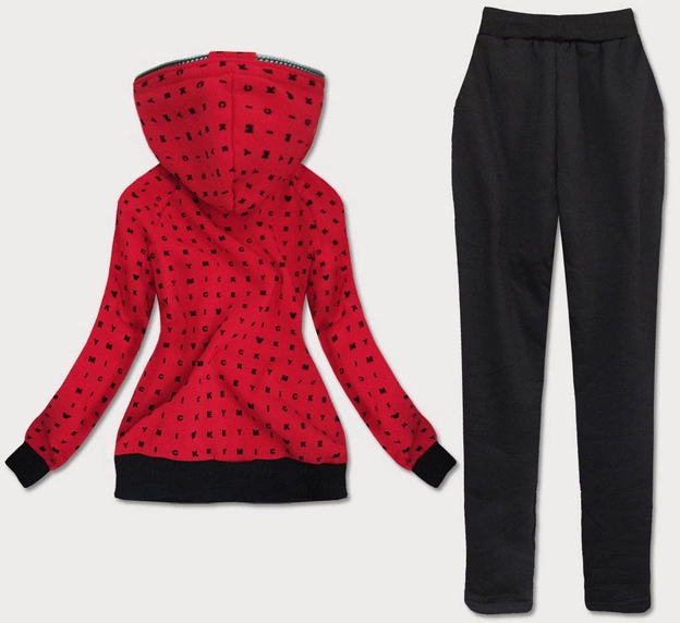 DRES DAMSKI MYSZKA MIKI CZERWONY (AMG748)