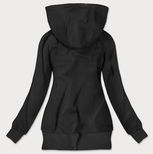 ROZPINANA BLUZA Z KIESZENIAMI CZARNA (629)