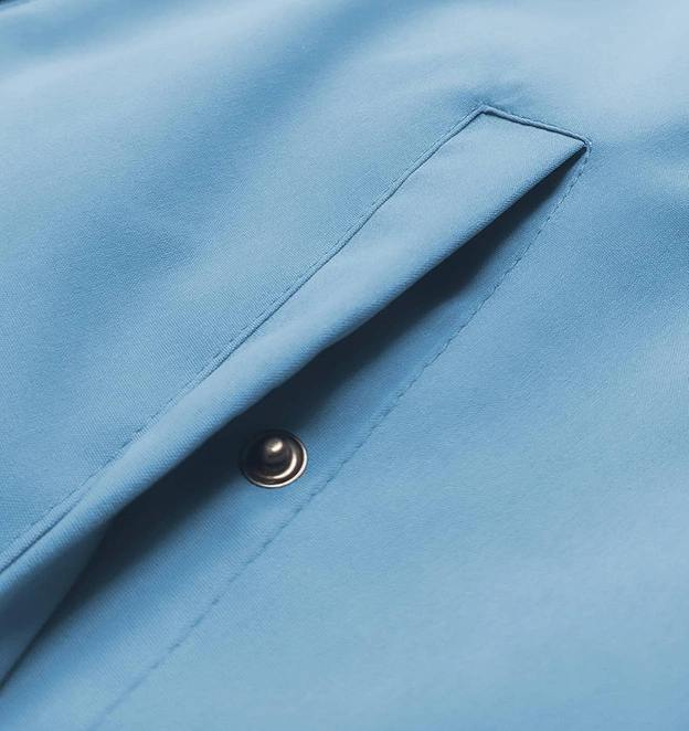 Cienka parka dwustronna damska granatowo-niebieska (16M9081-215)