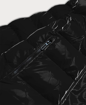 Damska kurtka pikowana czarna (w807#)