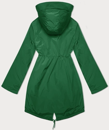 Damska kurtka parka przejściowa Miss TiTi zielona (3832)