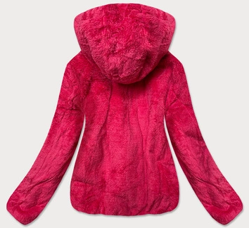 Krótka damska kurtka 2 w 1 czerwona (h1029-29)