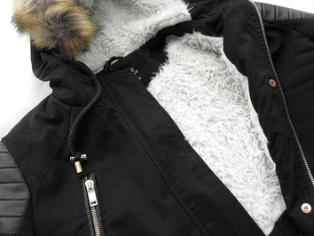 PARKA ZIMOWA CZARNA (7590/8)
