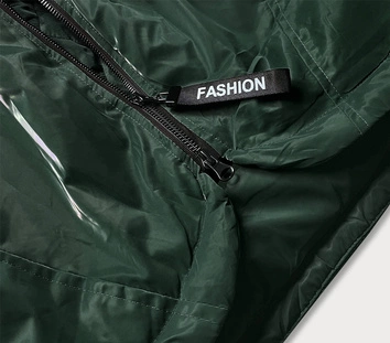 Kurtka damska z kapturem zielona (b8105-10)