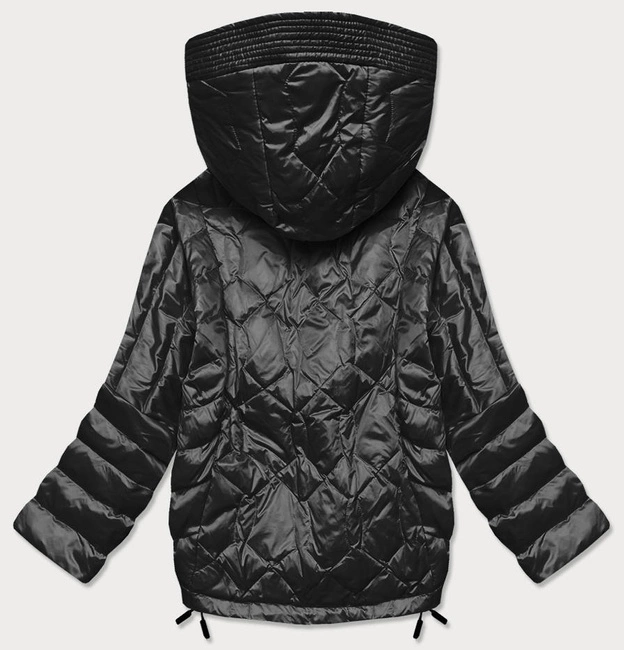 Luźna kurtka damska nietoperz czarna (750art)