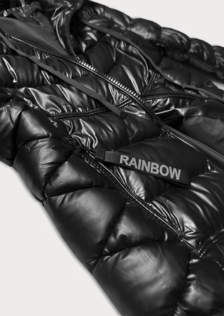 Pikowana kurtka zimowa damska S'west czarna (B8268-1)