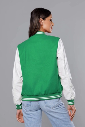 Kurtka damska bejsbolówka zielona (16M9069-236)