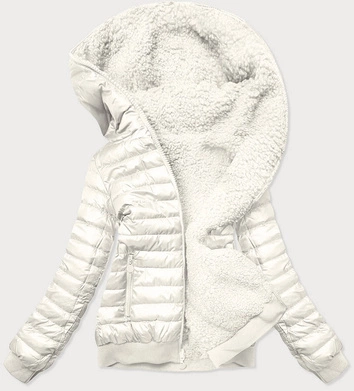 Dwustronna kurtka damska baranek biała (h-989-82)