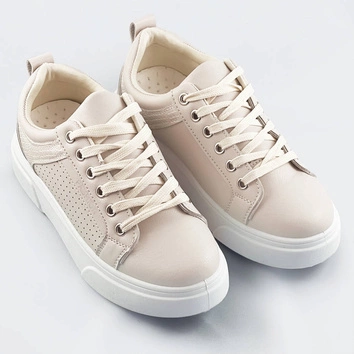 BUTY SPORTOWE DAMSKIE BEŻOWE (S221)