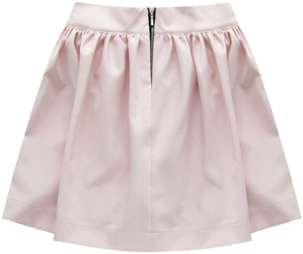 ROZKLOSZOWANA SPÓDNICA Z ZAMKIEM PUDROWY RÓŻ (88ART)