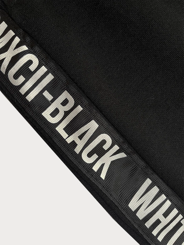 Krótkie spodenki męskie czarne (8K933-3)