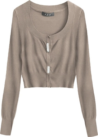 KRÓTKI ZDOBIONY SWETEREK KAKAOWY (429ART)