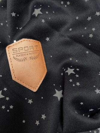 Rozpinana damska bluza w gwiazdki granat (2313)