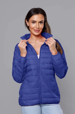 Lekka pikowana kurtka damska granatowa (58M23037-215)