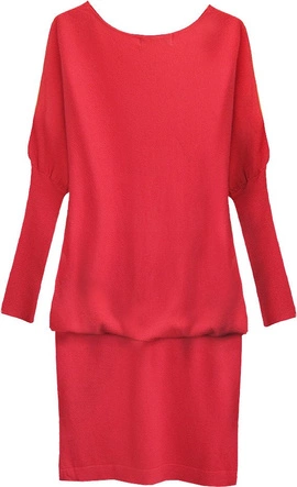 SWETERKOWA TUNIKA CZERWONA (1533)