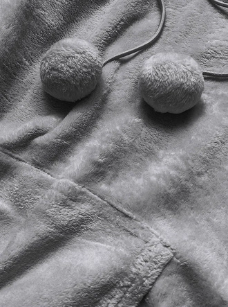 PLUSZOWA DAMSKA BLUZA GRAFITOWA (HH033-2)