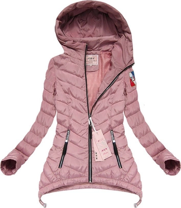 KURTKA Z WYDŁUŻONYMI BOKAMI RÓŻOWA (XW563X)