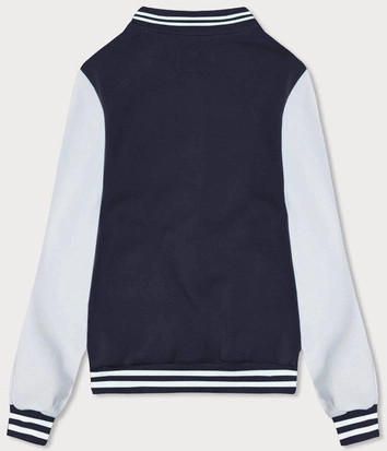 Damska bluza typu college granatowa (AMG-57)