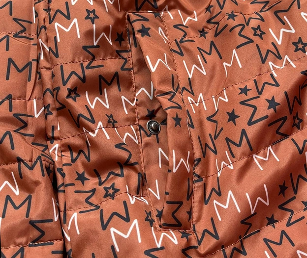 Damska kurtka parka/pikowana dwustronna khaki (can-621)