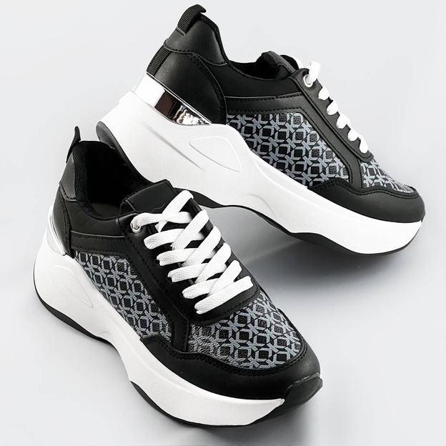 Sportowe buty damskie czarne (sg-137)