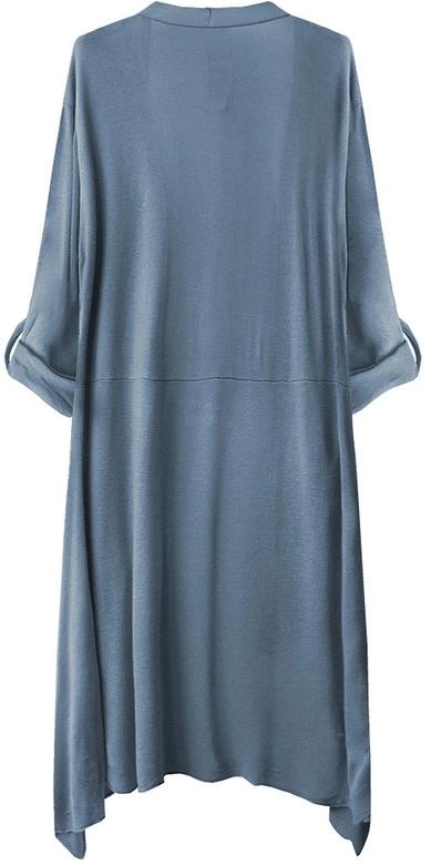 CIENKA NARZUTKA Z KIESZENIAMI NIEBIESKA (248ART)