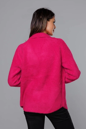 Krótka narzutka alpaka różowa (CJ65)