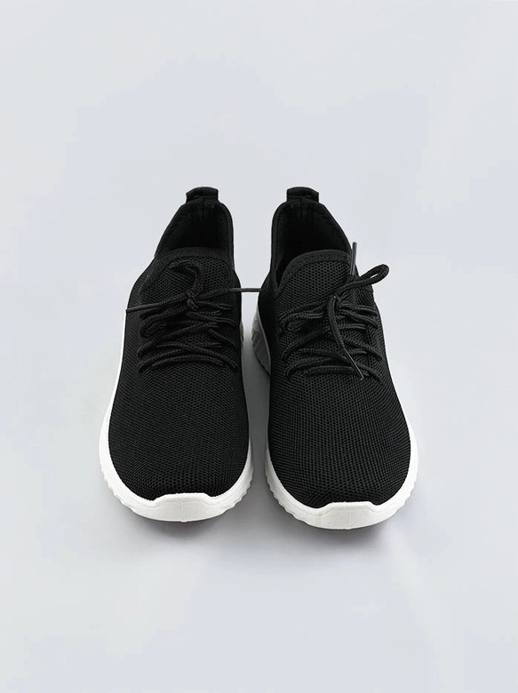 Lekkie adidasy damskie wsuwane czarne (ym-147)