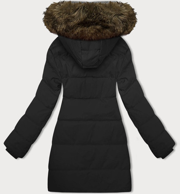 Zimowa kurtka damska z kapturem J Style czarna (16M9099-392)
