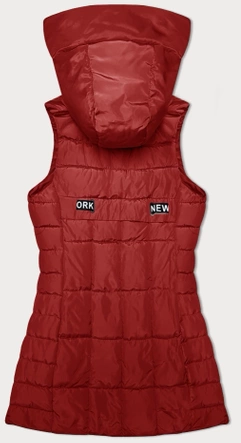 Bezrękawnik damski z kapturem S'West czerwony (B8225-4)