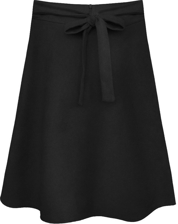 ROZKLOSZOWANA SPÓDNICA CZARNA (537ART)