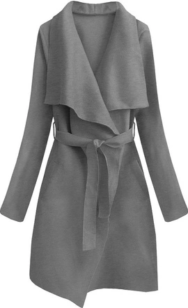 MINIMALISTYCZNY PŁASZCZYK GRAFITOWY (552ART)