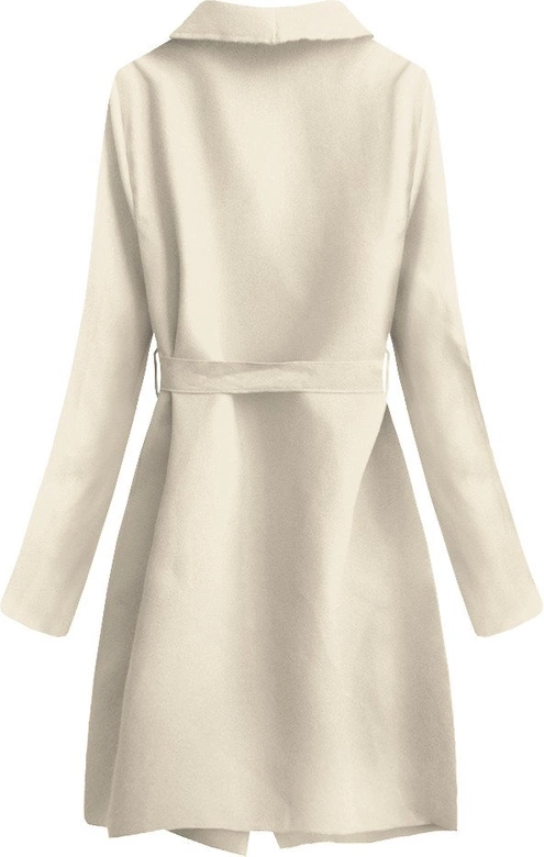 MINIMALISTYCZNY PŁASZCZYK KREMOWY (552ART)