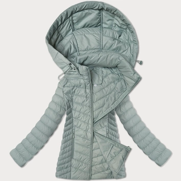 Lekka kurtka damska z odpinanym kapturem J Style miętowa (16M9230-156)