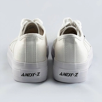 DAMSKIE TRAMPKI NA GRUBEJ PODESZWIE BIAŁE (AW1103)