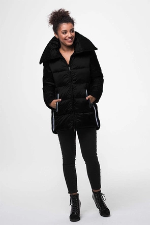 KURTKA Z LAMPASAMI CZARNA (J9-001)