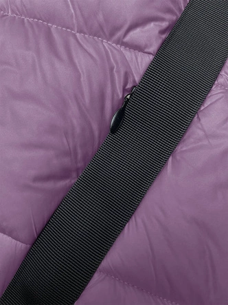 Pikowana kurtka damska zimowa różowa (H-896-38)