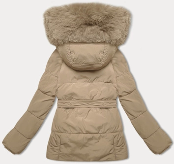 Przejściowa kurtka z paskiem J Style beżowy (16M9183-62)