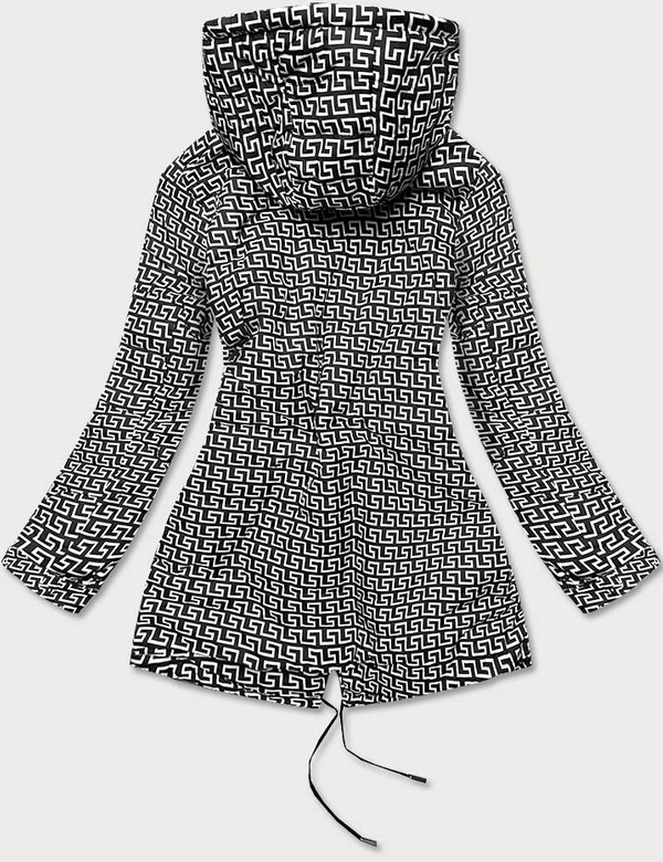 Parka damska 2w1 niebieski ciemny/biały (w702)