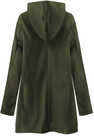 MINIMALISTYCZNY PŁASZCZ Z KAPTUREM KHAKI (199ART)