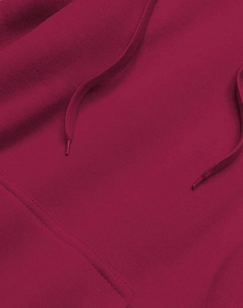 Damska bluza kangurka bordowa (YS10003-21)