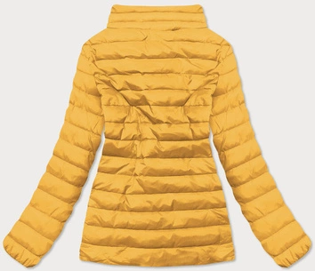 Lekka pikowana kurtka damska żółta (20311-333)