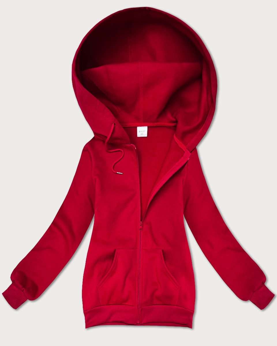 Rozpinana bluza damska z kapturem S'West czerwona (B-12#)