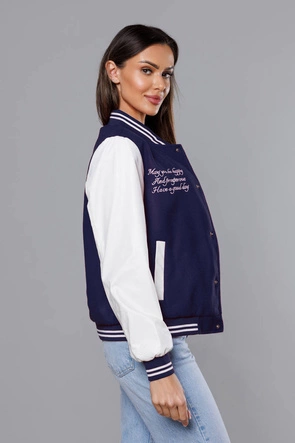 Kurtka damska bomber granatowa (16M9067-215)