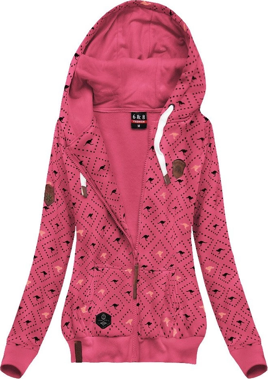 BLUZA W FINEZYJNY WZÓR RÓŻOWA (1941)