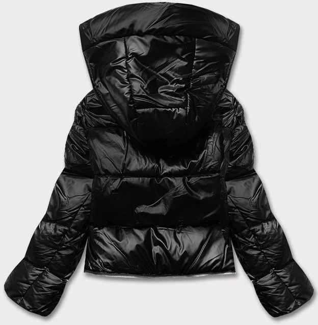 Kurtka zimowa damska trzy długości czarna matowa (ag8-003)